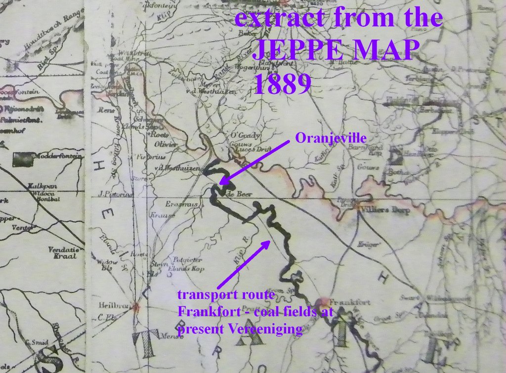 Oranjeville Jeppe map